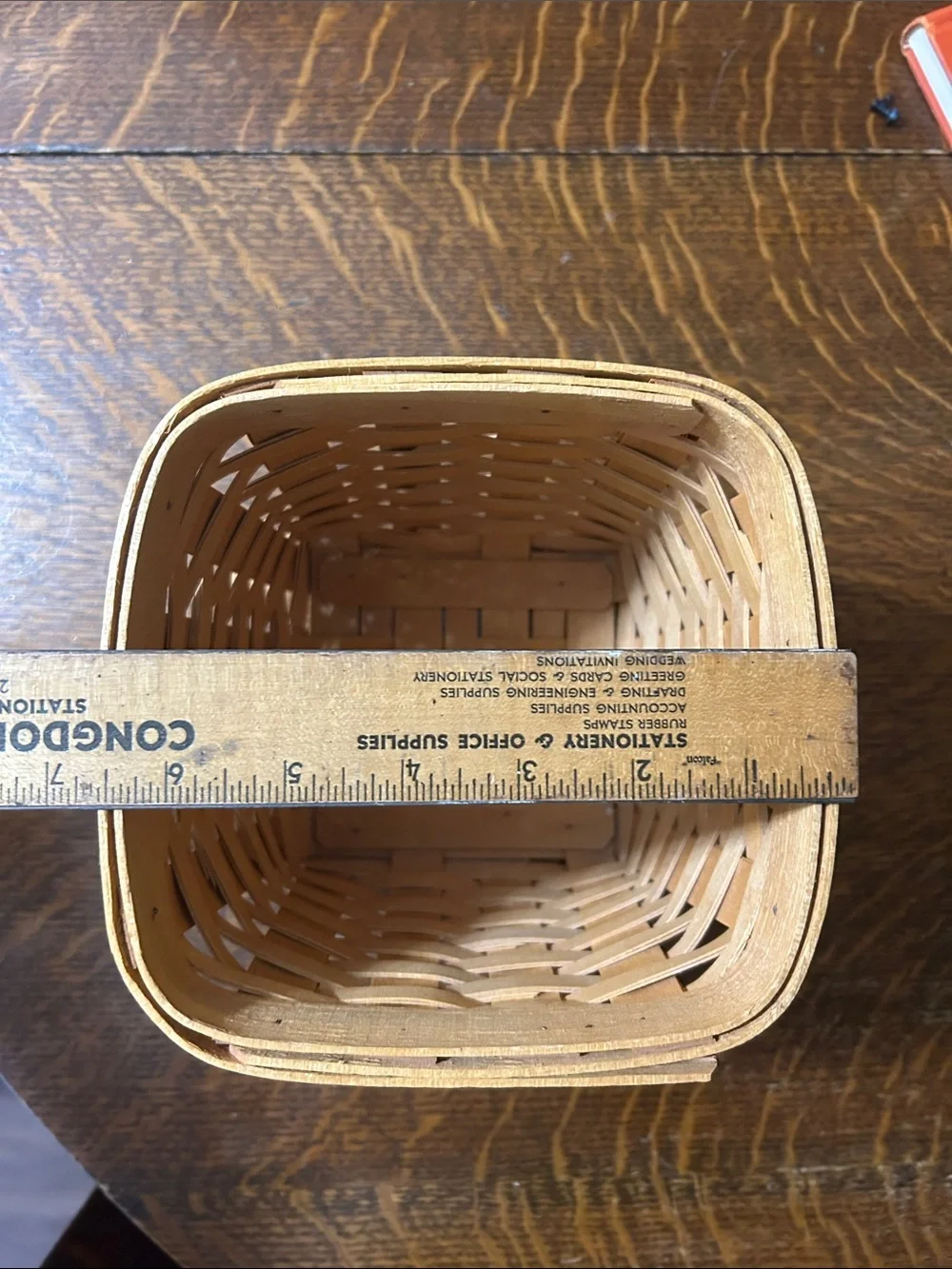 Longaberger square basket